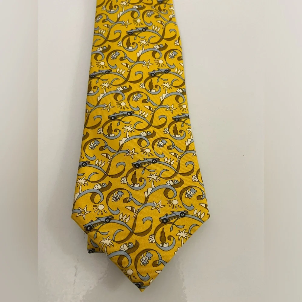 Mercedes Benz‎ E-Class Men’s necktie 100% Silk  Made in France